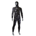 Lycra Camuflaje de camuflaje Caza de buceo con capucha